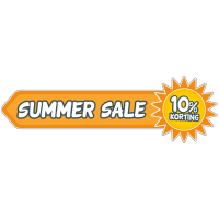 Summer sale korting stickers bij Reclame ABC