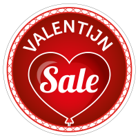 Valentijn sale sticker bestellen | valentijn sticker kopen