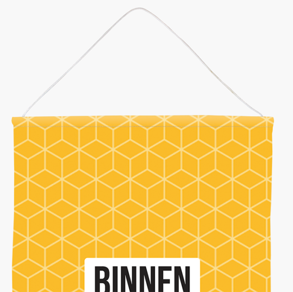 Binnen banier detail