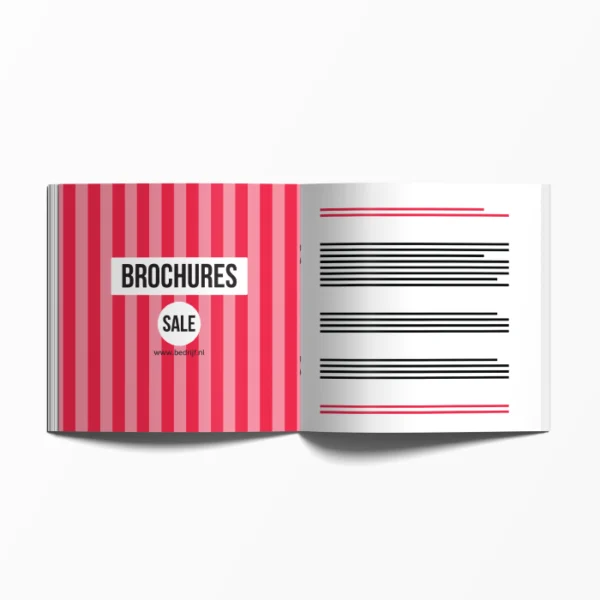 Brochure open detail