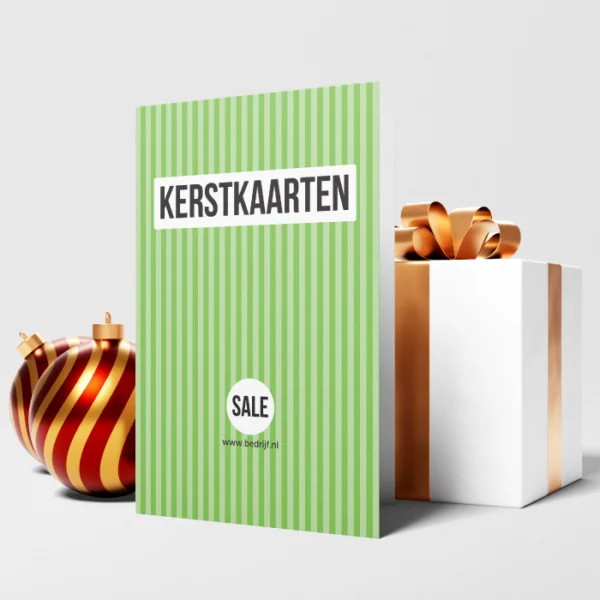 Kerstkaart staand