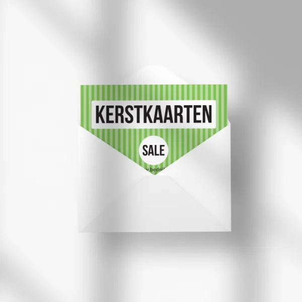 Kerstkaart in envelop