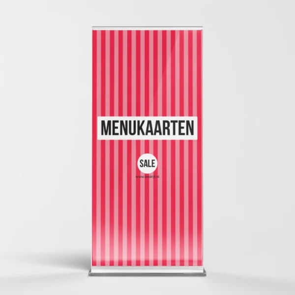 Menukaart staand