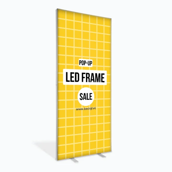 Led pop-up frame